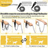 Chew Proof Chain Dog Leash, Heavy Duty Metal Chain and Nylon Rope with Padded Handle for Medium Large Dogs Training