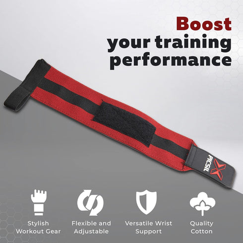 PICSIL Wrist Support for Cross Training - High Performance Elastic Nylon Reduces Wrist Discomfort