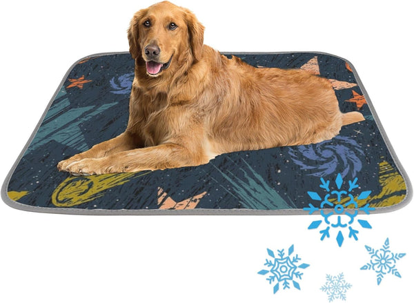 Generic Cats Dog Cooling Mat Ice Silk Cooling Mat for Rabbits Doodle Style