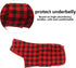 Geyecete Dog Drying Coat, Microfibre Fast Drying Bathrobe Towel, Luxuriously Soft for Pets, Red Black Grid-XXL