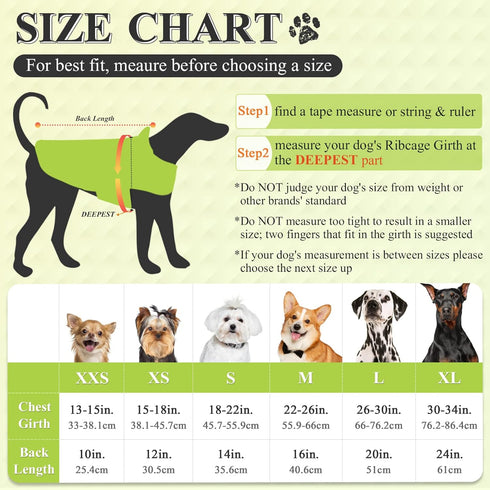 VIVAGLORY Dog Raincoat for Large Dogs, Lightweight Reflective Safety Vest Jackets for Adventures, Bright Yellow