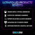 (1)) 70 UltraPoi Ultralight LED Glow Stick (Single - Customizable Rainbow Glowstick with Over Brilliant Color Modes