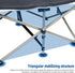 sexaoalx Foldable Camping Cot for Adult, Folding Chaise Lounge Chair for Indoor Outdoor, Outdoor Sleeping Cot Bed