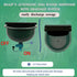 boajf 1 Automatic Dog Water Dispenser with Drain Valve, Gallon Outdoor Auto Water Dog Bowl with Float Valve, Automatic