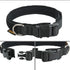 EXCELLENT ELITE SPANKER Tactical Adjustable Nylon Dog Collar - Heavy Duty Military for Small, Medium, Large Dogs (BLK-M)