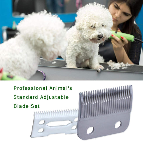 Clippers Blades Replacement, Compatible with Wahl 30-15-10 (#1037-400), Professional Animal Adjustable Blade Set
