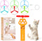 AGIFTMIND Cat Fetch Toy, Rechargeable Flying Disc Launcher with 6 Flying Discs, Cat
