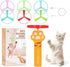 AGIFTMIND Cat Fetch Toy, Rechargeable Flying Disc Launcher with 6 Flying Discs, Cat