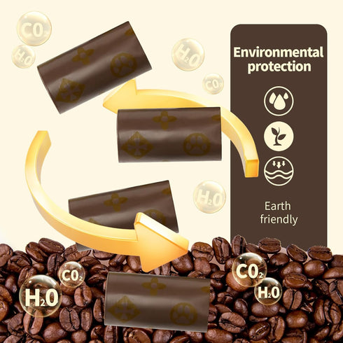 RUIGO 270 Counts 1 Dog Poop Bag, Coffee Scented Waste Bags with Dispenser, Eco-Friendly Leak-Proof Pet Poop Bags