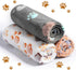 12 Pieces Pet Blanket, Soft Fleece Dog Fluffy Warm Felt Throw, Cute Paw Print Puppy Kitten Sleep Mat Covers (Dark Gray,