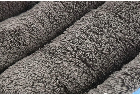 Barelove Square Dog Bed Mattress - Washable Kennel, Soft Plush Faux Fur Rectangle Sleeping Bed for Small Medium Large