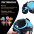 VIVAGLORY Sports Style Dog Life Jacket, Adjustable & Durable, Extra Flotation Swim Vest for Small Dogs, Blue