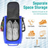 Wolt Golf Shoe Bag for Travel, Zippered Carrier Bags with Ventilation & Double Outside Pocket for Accessories (Blue)