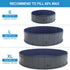 Niubya Foldable Dog Swimming Pool, Collapsible Hard Plastic Bath Tub for Pets, Indoor and Outdoor, 64 x 12 Inches