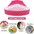 Chinchilla Litewoo Rabbit Litter Box Toilet Bunny Corner Litter Pan Pet Toilet Potty for Guinea Pigs Hamster Ferret