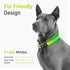 Tractive LED Light Up Dog Collar, USB Rechargeable Waterproof for Large Dogs (Green)