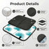Vaelthyroewao 15.8'' Watercolor Flower Petals Portable Foldable Stadium Seat Pad Waterproof Sitting Mat Cushion