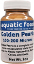 Aquatic Foods Inc. Golden Pearls 100-200 Micron Powder for Fry, Babies of Shrimp, Axolotls, Discus,