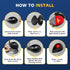 IP67, Boat Navigation Lights Side Mount, Red and Green Bow Lights for Boats LED Waterproof Marine Navigation Boat Light