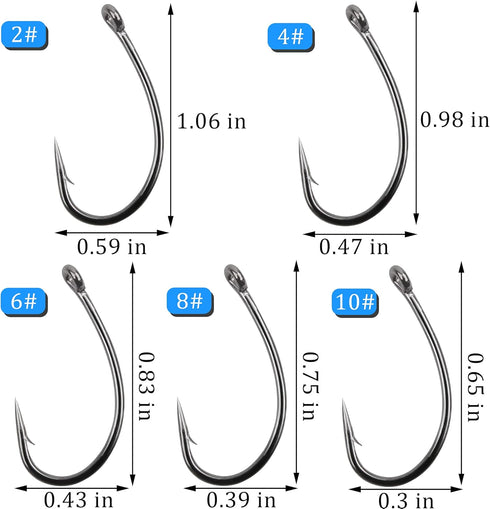50/150pcs AGOOL Fly Tying Hooks, Carp Fishing Hooks High Carbon Steel Barbed Dry Wet Nymph Shrimp&Pupa, Streamer
