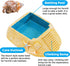 Hermit Crab Water Bowl with Climbing Ramp, Medium Reptile Water Bathing Pool Food Dish, Tortoise Habitat Aquarium Tank
