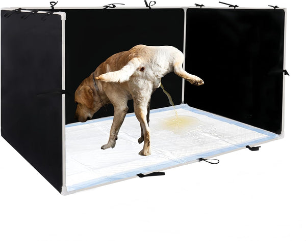 Dmnnlp Dog Pee Pad Holder with High Walls - 35"x29"x17.3" No-Splash Indoor Potty