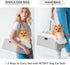 9 lbs PETSFIT Console Dog Car Seat, Portable Small Dog Car Seat with Safe Protective Hooks, Luxury Dog Carseat Includes