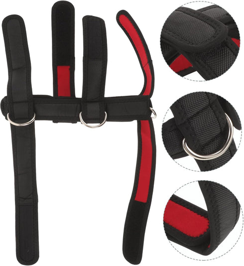 Head and Neck Trainer Safety Neck Trainer Neck Exerciser Neck Training Fitness Equipment Sports Neck Trainer Neck Harness for Training Diving Fabric Heavy Neck Strap by KOMBIUDA