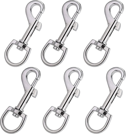 Hanlongyu Metal Heavy Duty Dog Leash Clasp, Stainless Steel Swivel Snap Hooks for Linking Dog Leash Collar