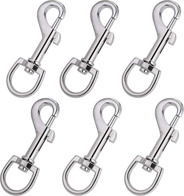Hanlongyu Metal Heavy Duty Dog Leash Clasp, Stainless Steel Swivel Snap Hooks for Linking Dog Leash Collar