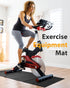 Foldable Rubber Treadmill Mat - Exercise Bike Mat with Waterproof Non-Slip Shock Absorption, Exercise Equipment Mat
