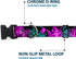 Dog Collar Plastic Clip, Harley Quinn Pow Aiming Poses Joker, 11 to 17 Inches, 1.0 Inch Wide