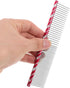 UEETEK Stainless Steel Pet Grooming Comb for Dogs & Cats (Rose Red)