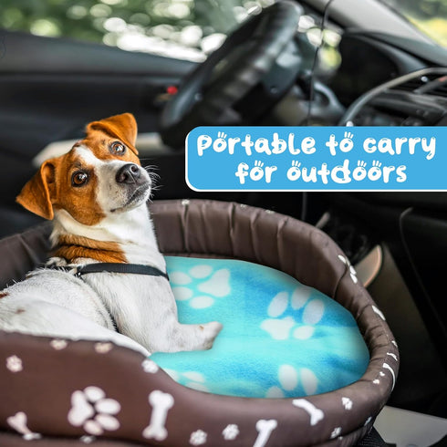 Eccliy 20 Pcs Puppy Blanket, Soft Fleece Dog Blankets, Warm Felt Throw, Sleep Mat Covers for Dogs and Cats, 20 Styles,