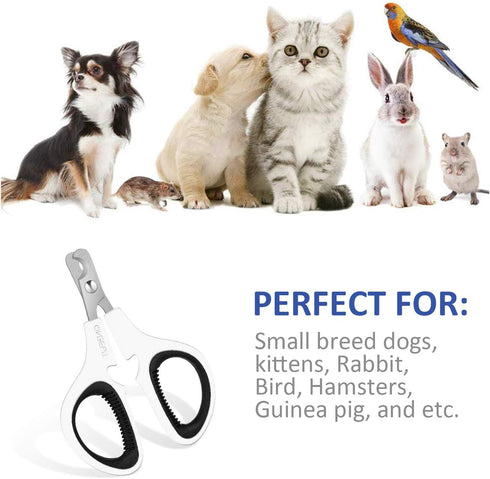 OneCut Pet Nail Clippers - Professional Cat & Kitten Claw Trimming Clippers, Sharp & Safe for Small Pets