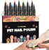 Dog Nail Polish Pen, 14 Colors Pet Nail Polish Set for DIY Beautiful Dog Nails, Quick Dry & Easy to Use Creative