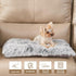 EHEYCIGA Fluffy Dog Crate Pad, Plush Faux Fur Anti-Anxiety Small Dog Bed, Washable Soft Warm Mat with Non-Slip Bottom