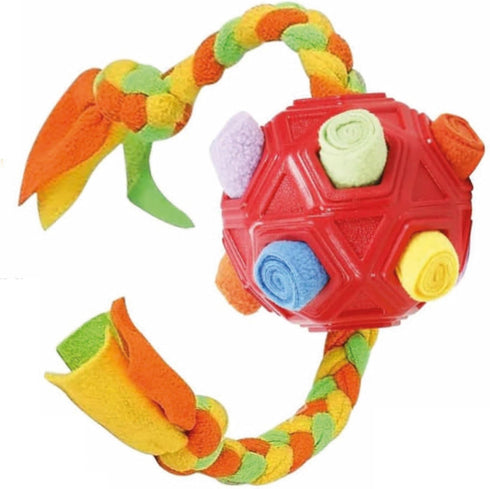 Snuffle Rope - Interactive Dog Ball and Puzzles for Smart Dogs, Dog Balls for Large Dogs