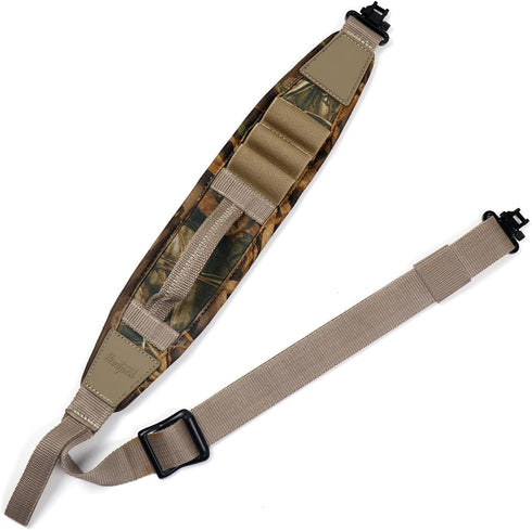 HUNTPAL 2 Point Shotgun Sling, Rifle Sling with Swivels, Comfortable Neoprene Padded Shoulder Strap