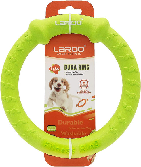 LaRoo Dog Toys for Aggressive Chewers, Floatable Dog Flying Disc, 3 Sizes Dog Tug Toy, Interactive Dog Toys