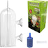Aquarium Air Bubbler Glass Oxygen Bubbler Cup, High Dissolved Oxygen Device with Water Tube Sucker for Fish Tank