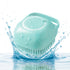 2-in-1 HamInWay Dog Bath Brush, Dog Grooming Brush with Built-in Shampoo Dispenser, Gentle Silicone Bristles for Bath