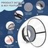ICOYEA 6, Sponge Core Dog Cone, Inflatable Dog Cone Collar Alternative, Dogs Donut Collar After Surgery, Soft Cone