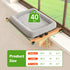 4-Sided Hammock Cat Window Perch with Bolster - Orthopedic Cat for Window Sill - Solid Hardwood & Metal Frame - Window