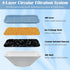 LUBERDUSH 20 Pack 108oz/3.2L 309A/309B/309C, 10 10 Replacement Cat Water Fountain Filters for Stainless Steel Pet Water