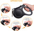 Fida Heavy Duty Retractable Dog Leash for Large Breeds, 16 ft Walking Leash, Up to 110 lbs, 360° Tangle Free, Black