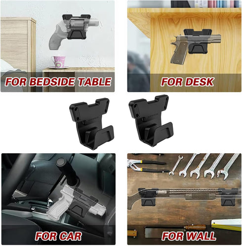 2 Pack 15LBS Gun Magnet Mount & Magnetic Gun Mount - Heavy Duty Tactical Holder with Trigger Guard, Hold for Car Truck
