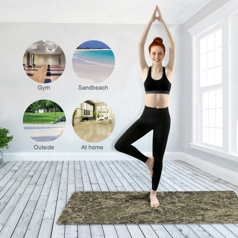 Qilmy Fantasy Mandala Pattern Yoga Mat, Non-Slip Texture Pro Eco-Friendly Exercise & Workout Mat for Yoga