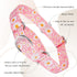 Martingale Collar for Dogs - Medium Large Adjustable Soft Nylon with Pink Daisy Floral Design, No Slip Training Collar