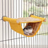 Wontee Hamster Plush Hammock - Bird Hanging Bed Nest for Small Pets, Yellow, S